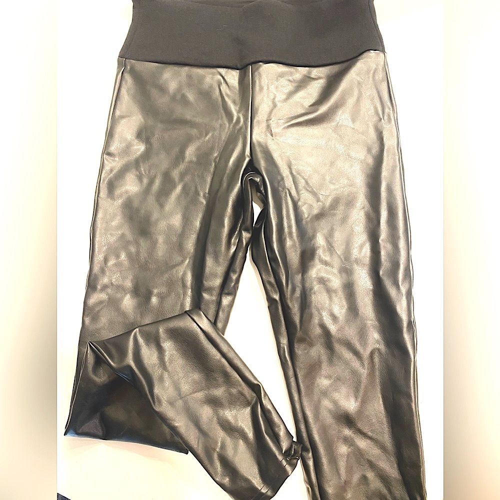 Assets faux leather leggings size Medium